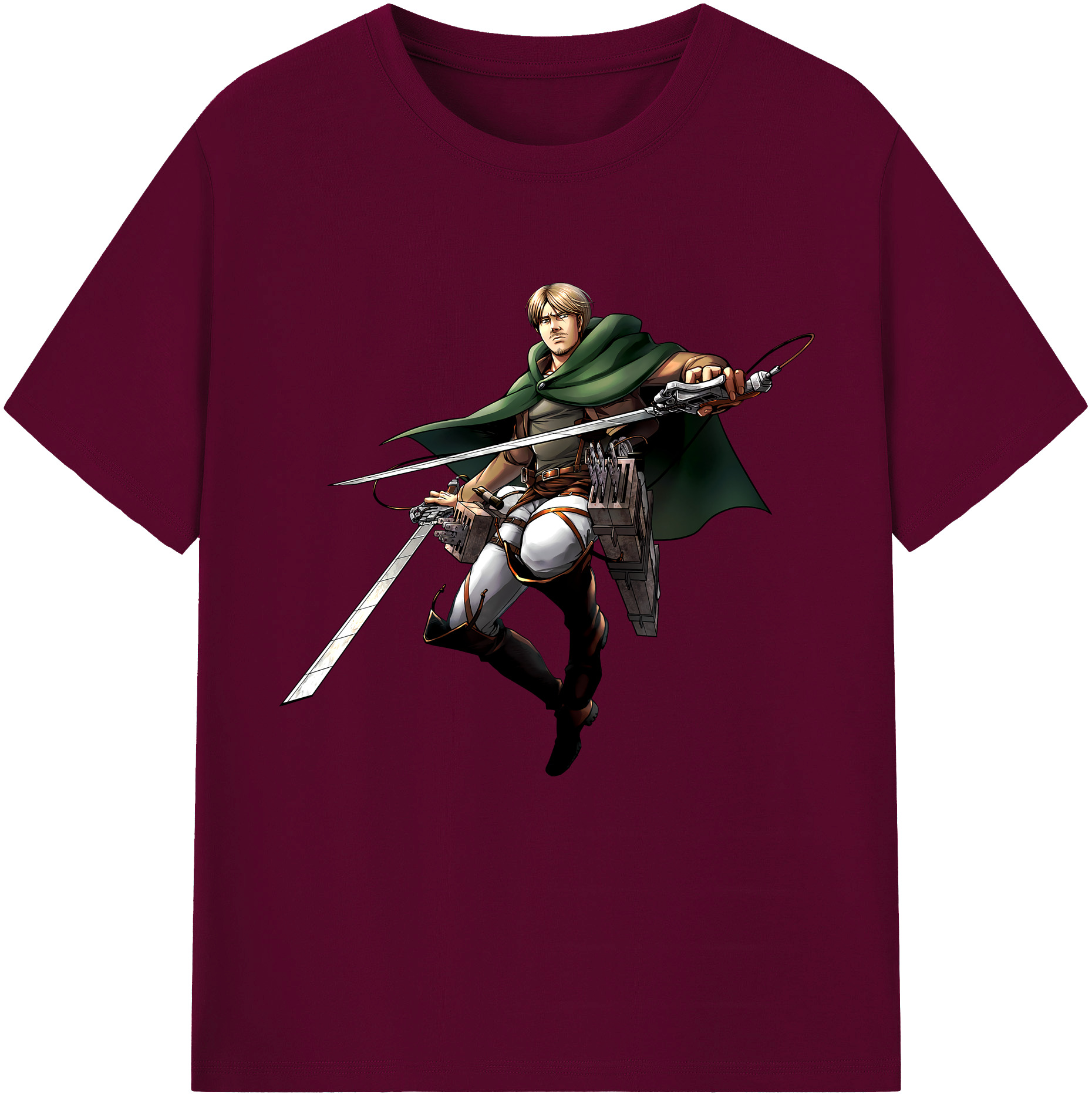 （画像用） 進撃の巨人 Attack on Titan レディースカジュアルプリントTシャツ（綿100％）